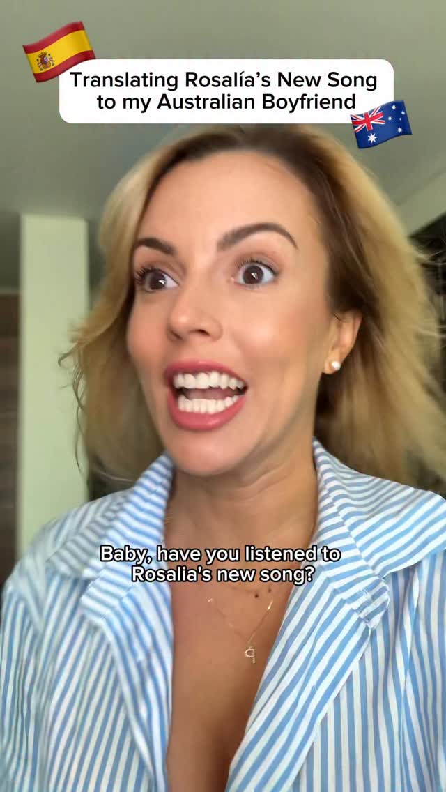 Instagram post by @spanishwithpatry for Lingopie. Caption reads: QUEEEEEEE?! 😳 How could he not know?! 🤯....