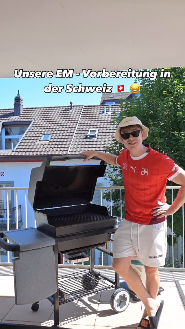 Instagram post by @loriszimmerli for COOP. Caption reads: EM Eröffnungsspiel! 🇨🇭❤️ Der Besserwisser packt....