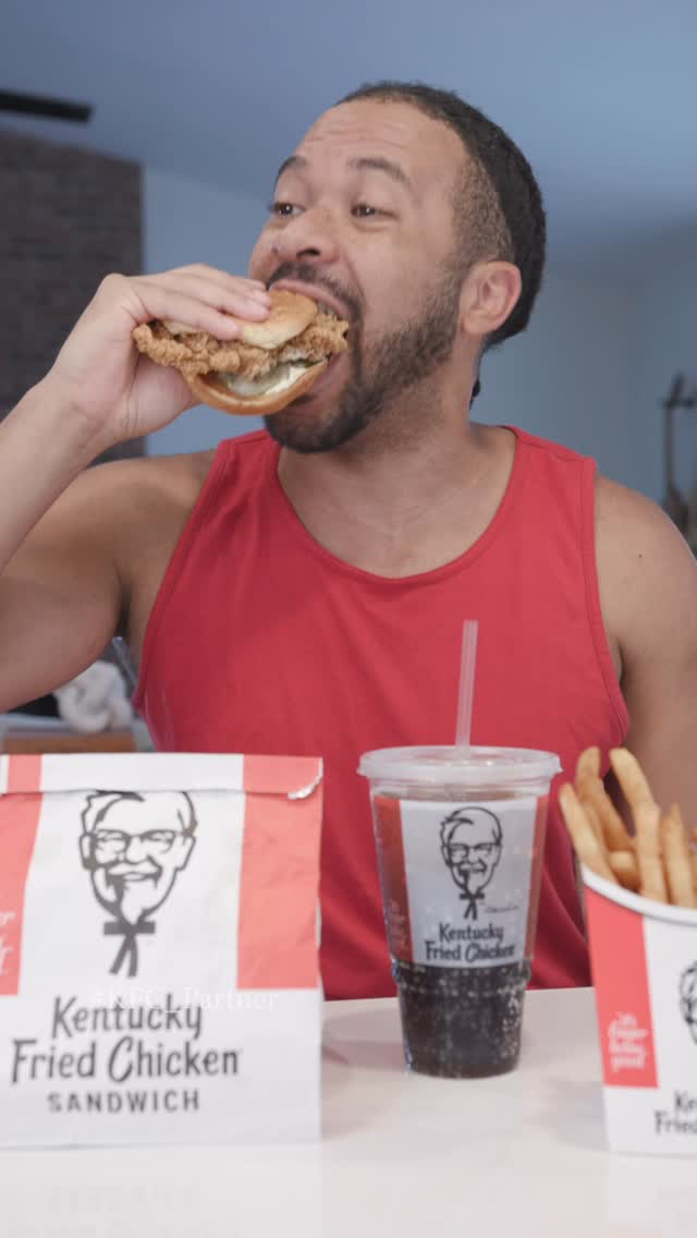 Instagram post by @scootermagruder for Kfc. Caption reads: Make good deals this season with @kfc #KFC_Partner.
