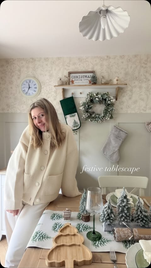 Instagram post by @herbieinthewillows_ for Wilko. Caption reads: [...] e 

ad | a festive tablescape with....