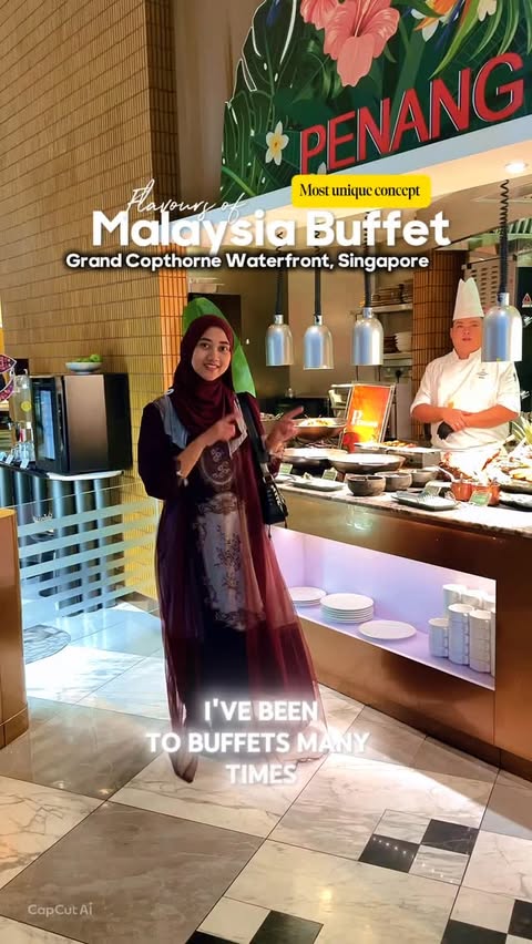 Instagram post by @grandcopthornewaterfront for WanTwoEatSG. Caption reads: 🇲🇾 This is not your typical Malaysian buffet at....