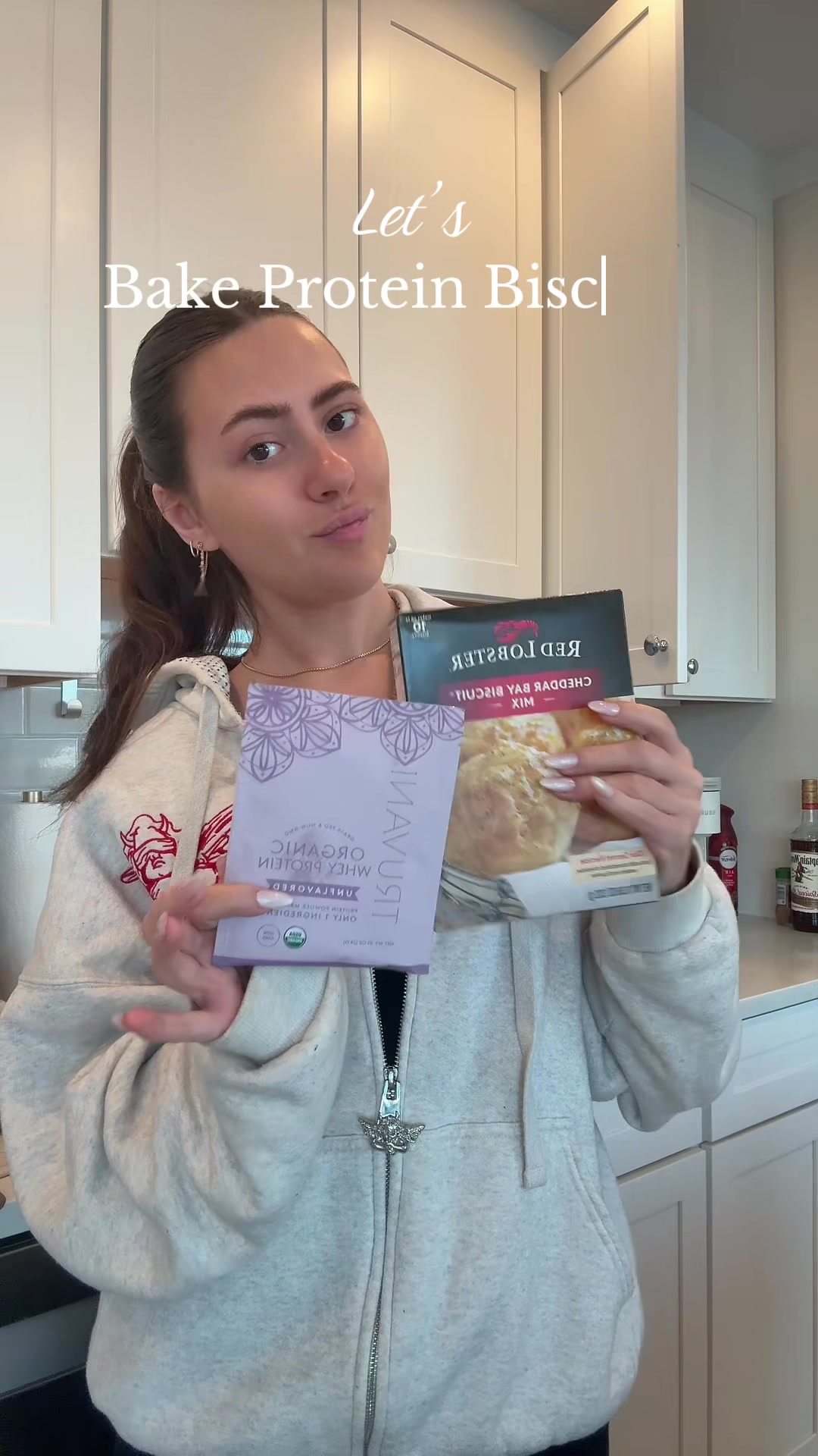 TikTok post by @themollybacon for Truvani. Caption reads: Perfect addition to any meal @Truvani #bakemas....