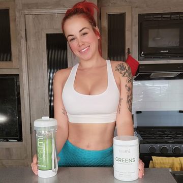 Instagram post by @paola_mayfield for Teami Blends. Caption reads: Even I have a hard time getting in my Daily....