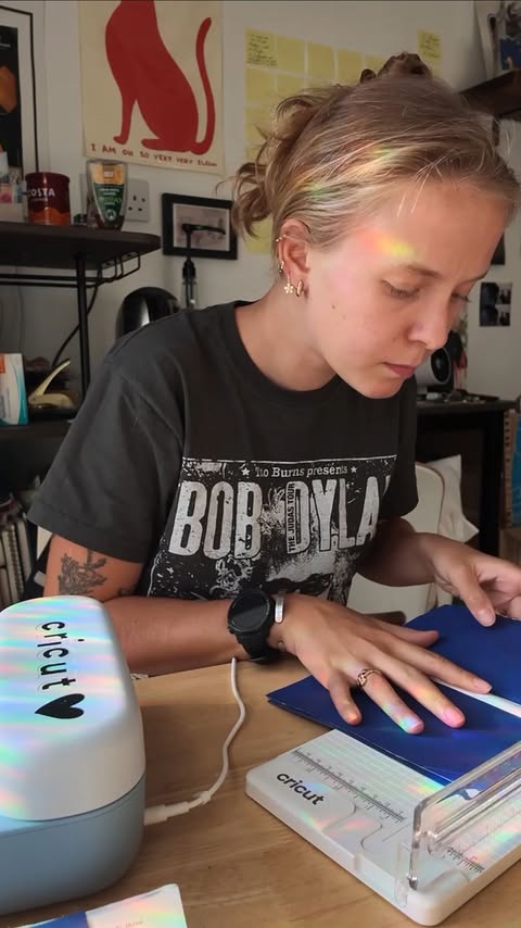 Instagram post by @emilyrosecharlotte for Cricut UK & Ireland. Caption reads: The actual point of this video… Is this ad: I....