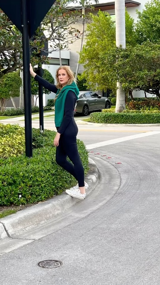 Instagram post by @debbieaquinop for vspink. Caption reads: Enjoying my time off in the Miami “Winter” with my....
