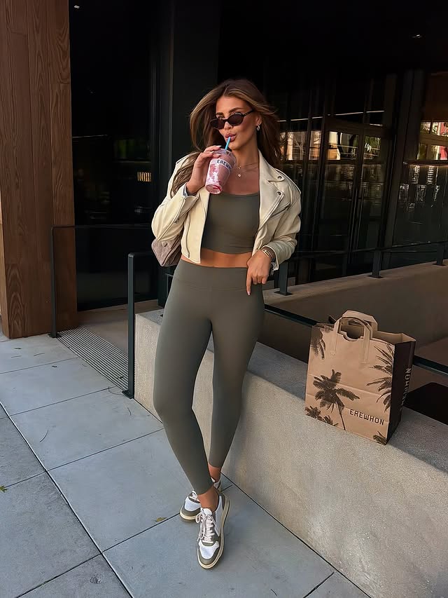 Instagram post by @farinaopoku for Calzedonia. Caption reads: [...] this☀️ New active wear collection by....