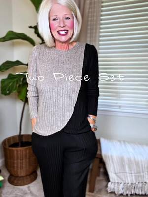 TikTok post by @debravaughn00 for Wiholl. Caption reads: [...] #twopiecesets #comfortableoutfit @WIHOLL.