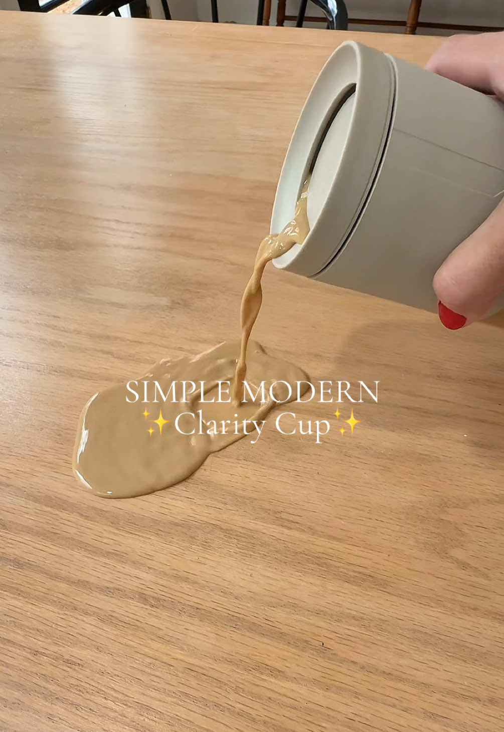 TikTok post by @countingthecoynes for Simple Modern. Caption reads: [...] My new everyday go-to 🧊🤎 @Simple Modern ....