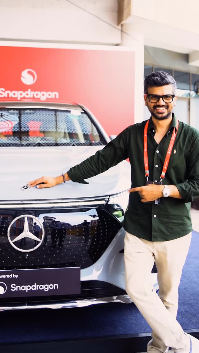 Instagram post by @nikhilchawla for Qualcomm. Caption reads: New Delhi just fast-forwarded to the future of....