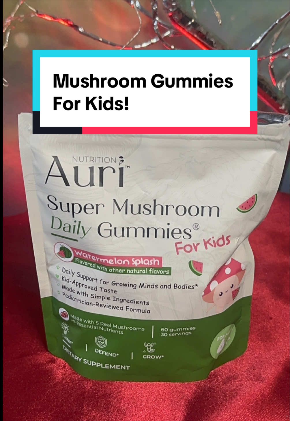 TikTok post by @nurseshani8 for Auri Nutrition. Caption reads: [...] @Auri Nutrition.