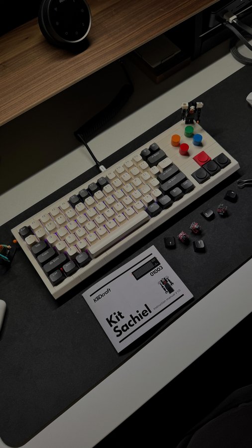 Instagram post by @setup_dad for KBDcraft. Caption reads: Let’s Keyboard out of bricks with @kbdcrafter....