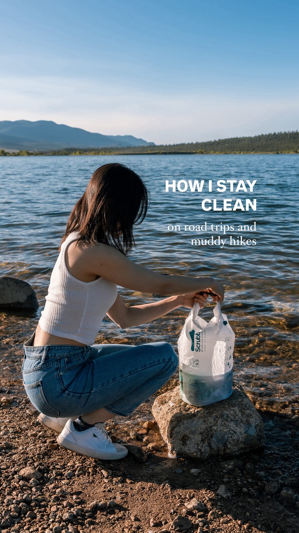 Instagram post by @teeseestheworld for The Scrubba. Caption reads: [...] out…I’ve been traveling with my handy....