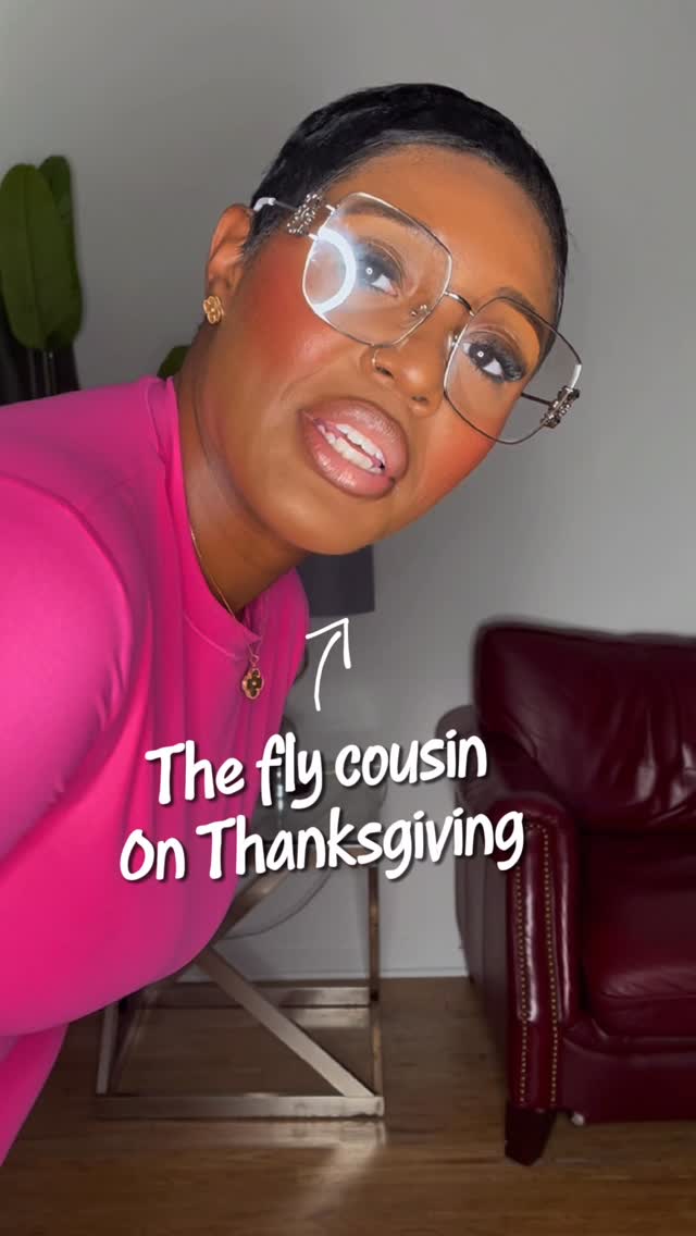 Instagram post by @shortygotherown for KARL LAGERFELD. Caption reads: Fly cousins check in! 😂 If your family can depend....