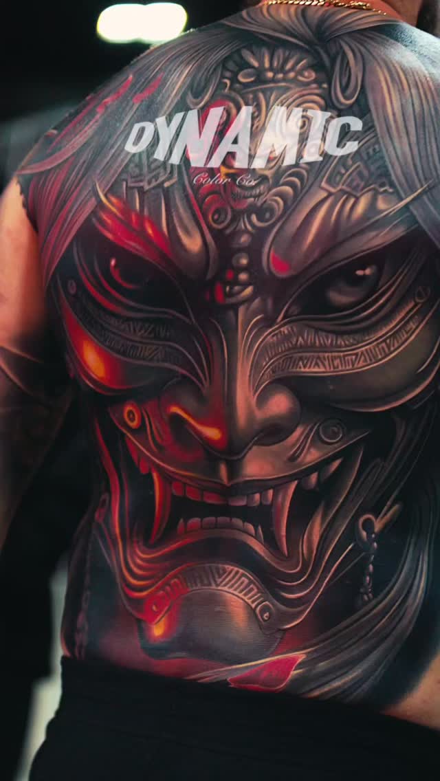 Instagram post by @emiliobodymod for Dynamic Color. Caption reads: [...] by @cheyenne_tattooequipment @dynamiccolor....