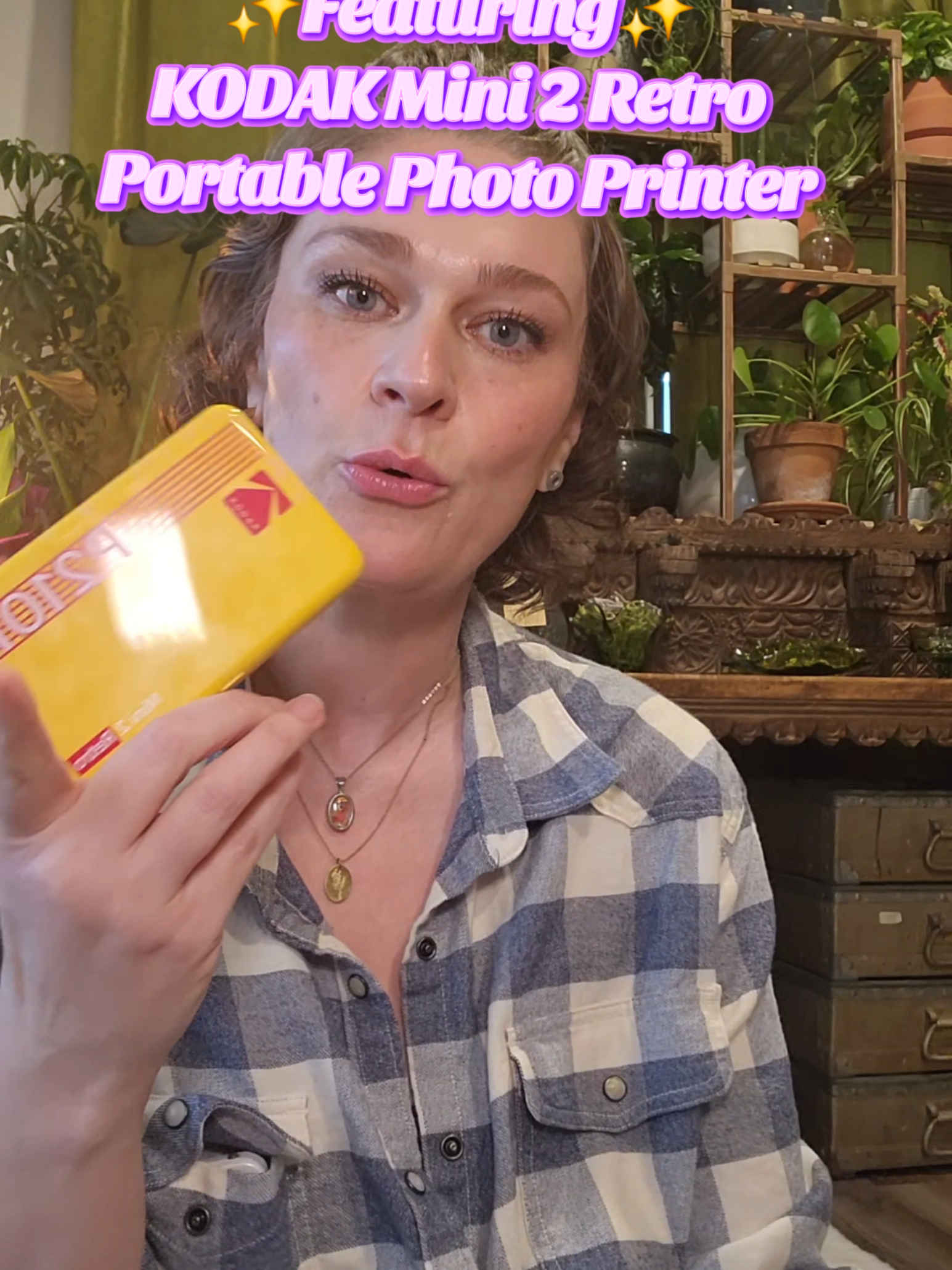TikTok post by @highesthopesofficial for Kodak Photo Printer. Caption reads: @Kodak Photo Printer #kodak #photoprinter....