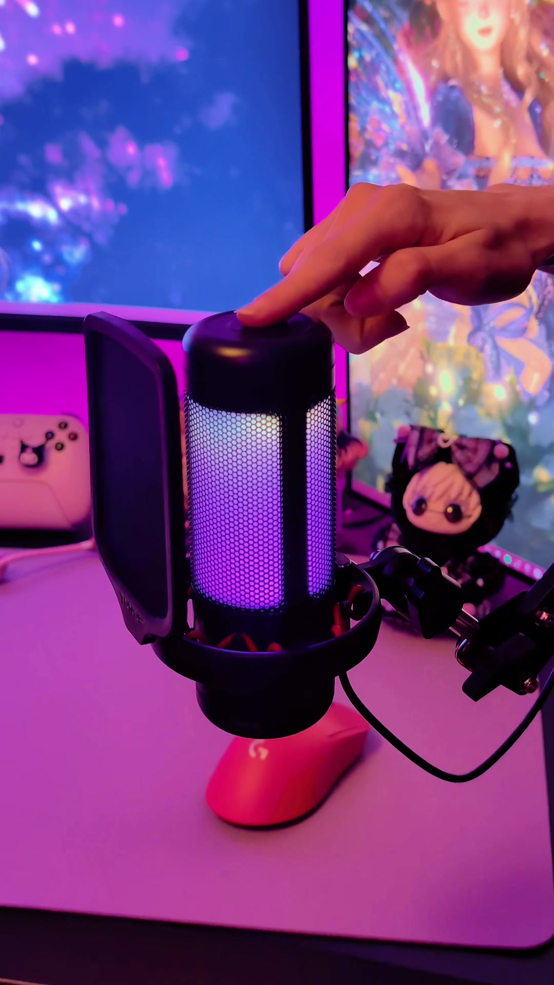 TikTok post by @katanatr0n for TONOR Microphone. Caption reads: @TONOR Mic has been treating me well lately. I’m....