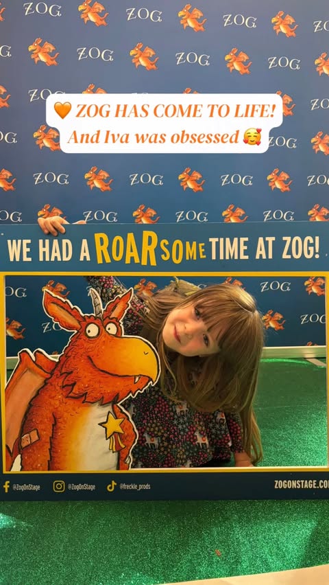 Instagram post by @london.travel.life for London | Explore. Caption reads: AD | ZOG has landed in London! 🧡🐉🌟 I took Iva....