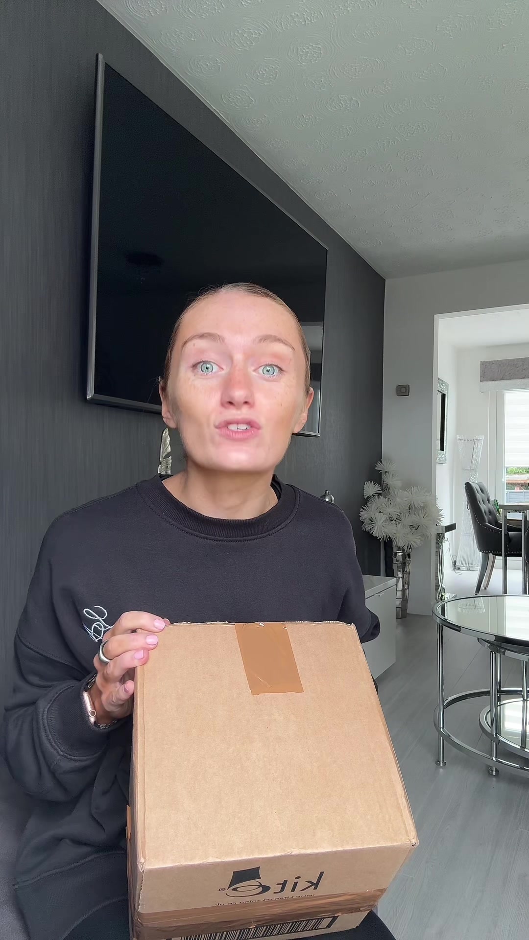 TikTok post by @laur4davidson1 for ChamoyGuysUK. Caption reads: £20 mystery sweets and snacks box!! @ChamoyGuysUK....