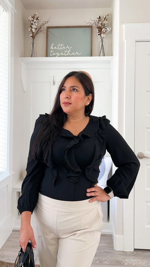 Instagram post by @yurbiwood for Merokeety. Caption reads: [...] talk about this beautiful blouse from....