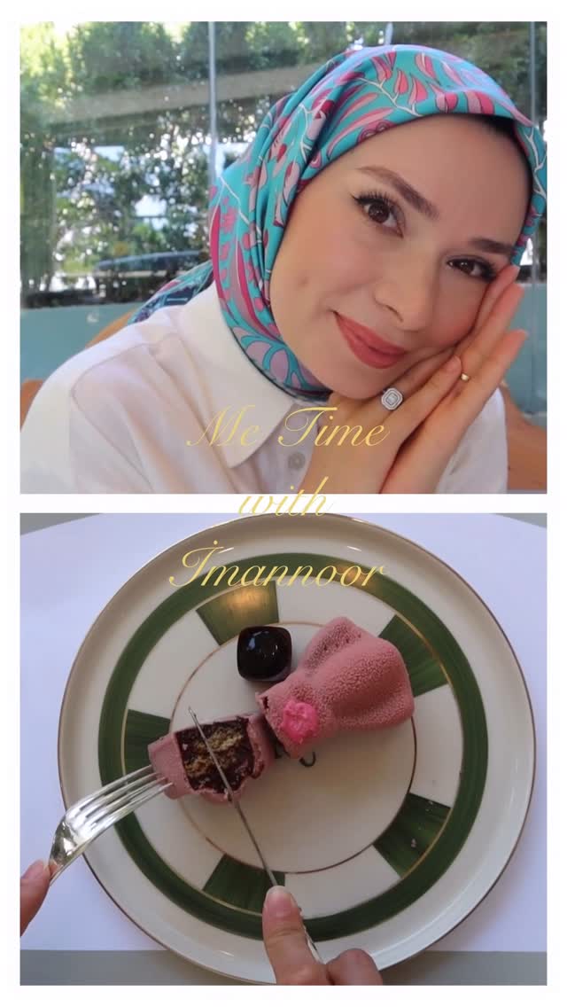 Instagram post by @suhedaaat for Imannoor. Caption reads: In the colors of the day with İmannoor....