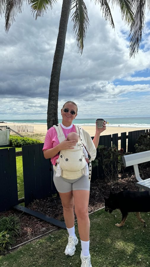 Instagram post by @dylanandjenny for Baby Tula. Caption reads: We absolutely love using the Baby Tula in our....