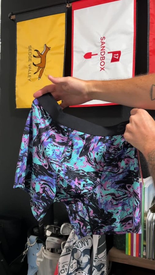 Instagram post by @fadeandfairway for Shinesty. Caption reads: [...] paradICE Cooling Ball Hammocks from....