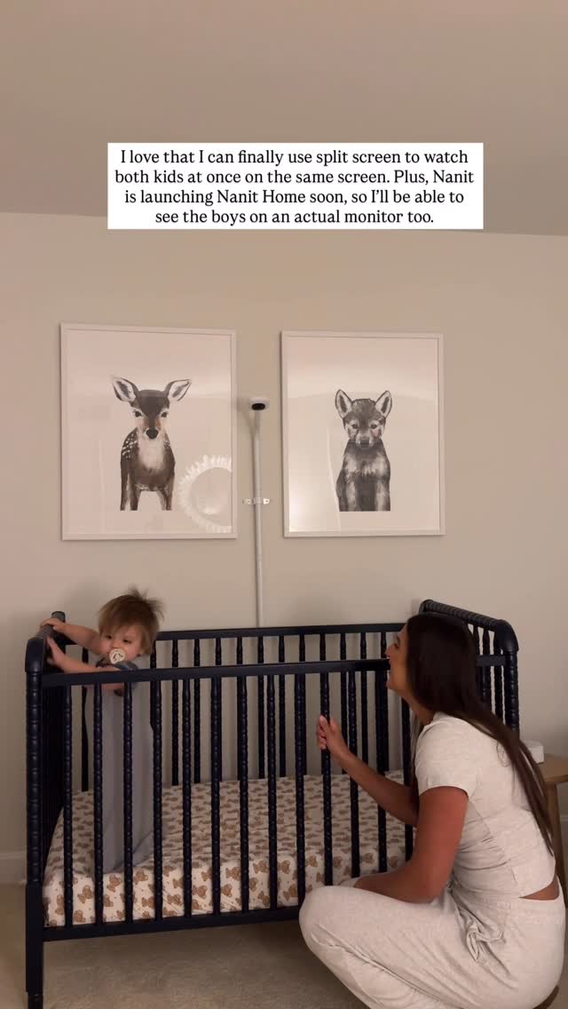 Instagram post by @grace.n.white for Nanit. Caption reads: Upgrade our baby monitor to the @get_nanit Pro +....