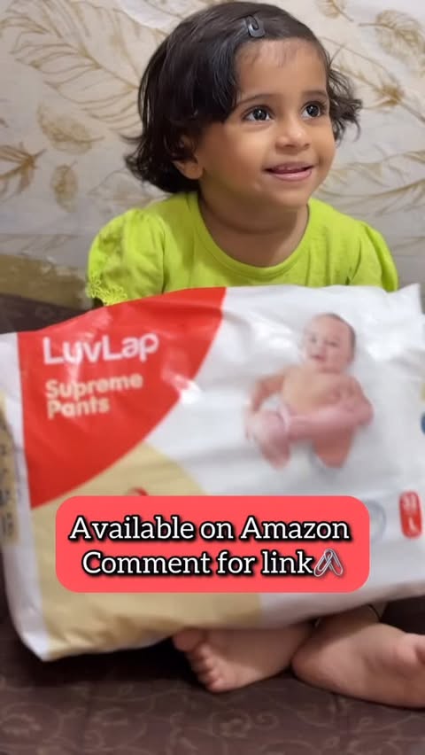 Instagram post by @mumma_and_daughterbond for LuvLap. Caption reads: Happy baby = relaxed mommy 💕
With LuvLap Supreme....