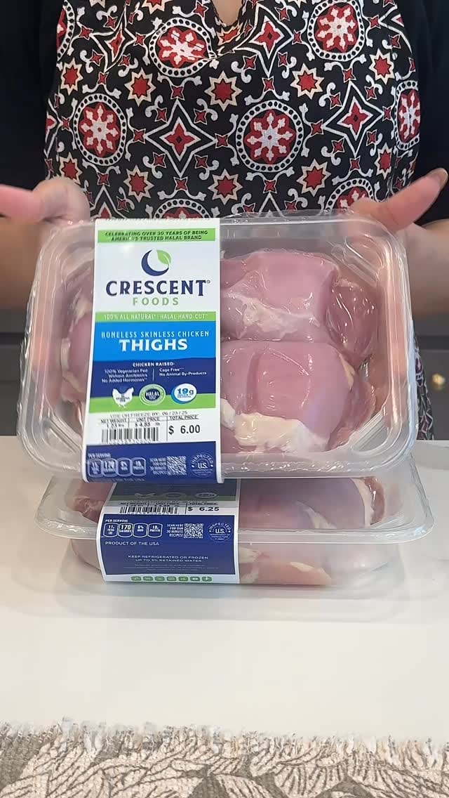 Instagram post by @one.pot.kitchen for Crescent Foods. Caption reads: Dum murgh pulao 🤤 

Chicken marinade:

2 lbs....