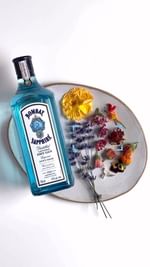 Instagram post by @lokokitchen for Bombay Sapphire. Caption reads: Excited to be partnering with @BombaySapphireUS....