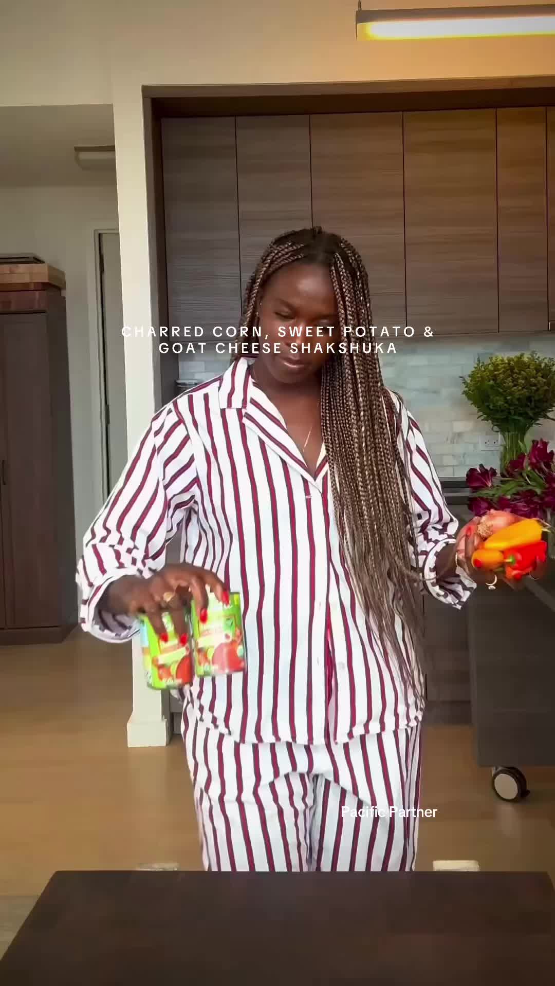 TikTok post by @leoniebadge for Pacific Foods. Caption reads: #PacificPartner Yes, we have 5 seconds of summer....