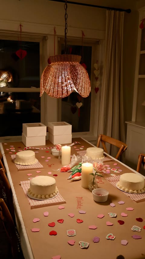 Instagram post by @emiliamariehome for Michaels Stores. Caption reads: [...] night for Galentine’s Day with....