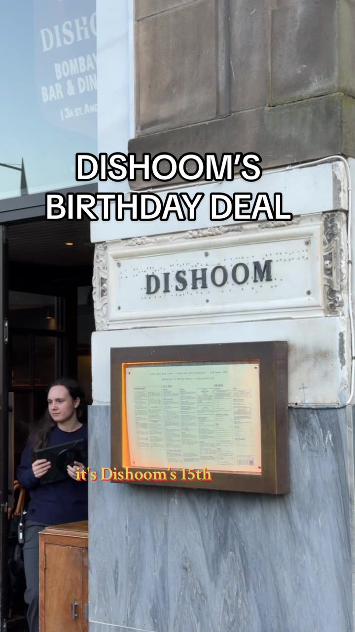 TikTok post by @itspippa for Dishoom. Caption reads: ad invite | Free food at @Dishoom ? Say less....