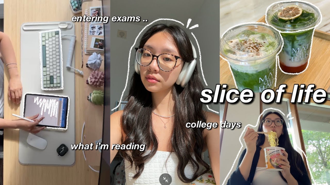 YouTube post by @BreannaQuan for Grovemade. Caption reads: college diary 🍵 days in my life as a college....