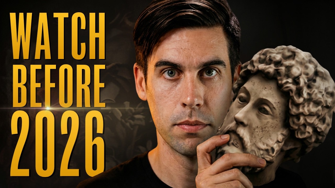 YouTube post by @DailyStoic for Daily Stoic. Caption reads: 16 Minutes Of The Best Stoic Motivation From 2025.