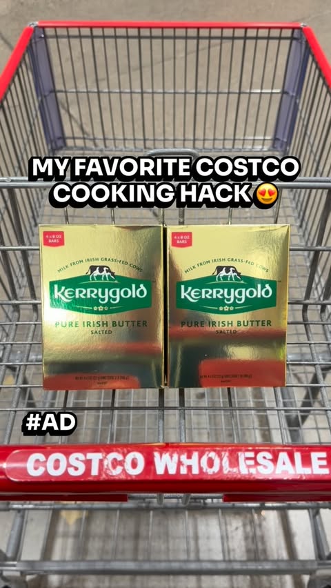 Instagram post by @costcobuys for Kerrygold. Caption reads: #AD🧈 @KerrygoldUSA Irish Salted Butter is at....