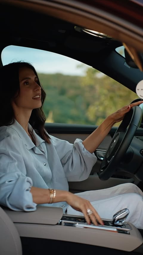 Instagram post by @valentinanafornitaofficial for Volvo Cars. Caption reads: Discovering the world with @volvocarmoldova .....