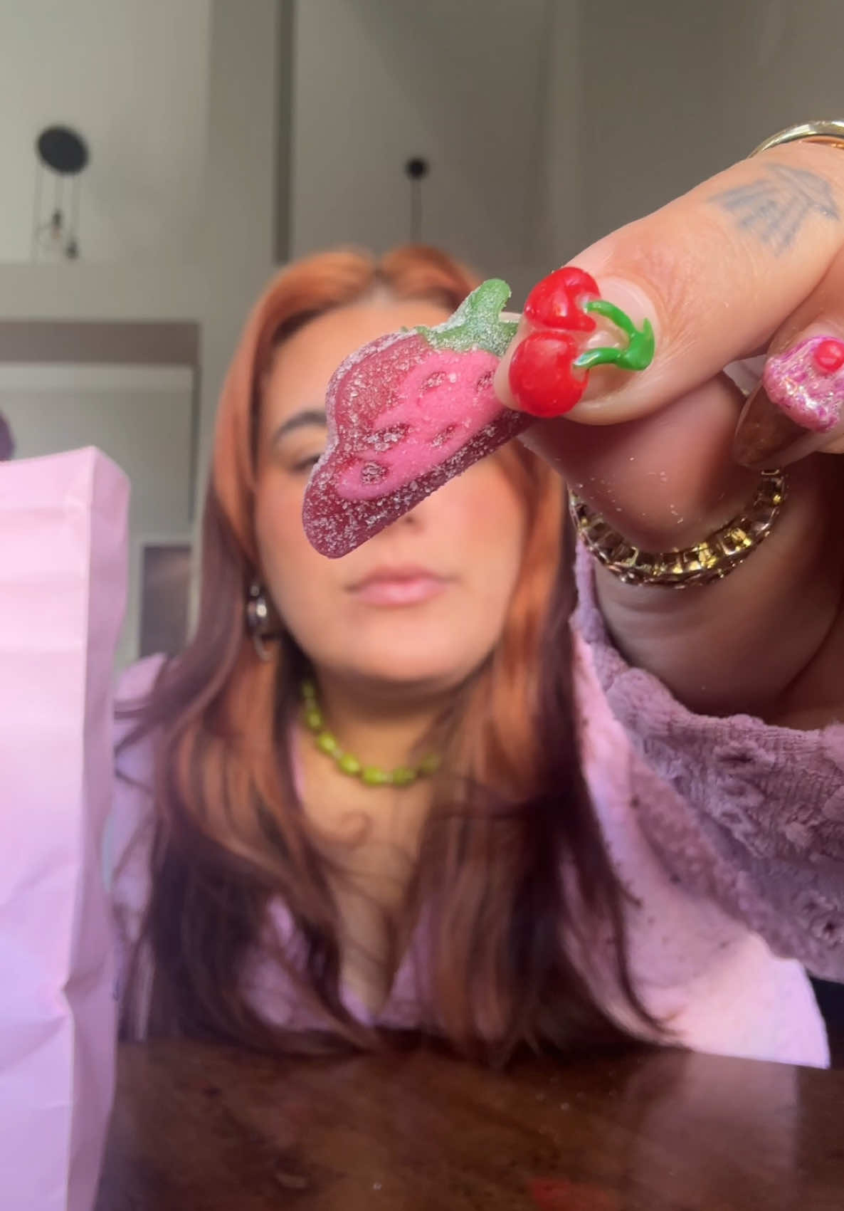 TikTok post by @courtneywithbbk for BonBon NYC. Caption reads: My favorite @BonBon - A Swedish Candy Co. mix....