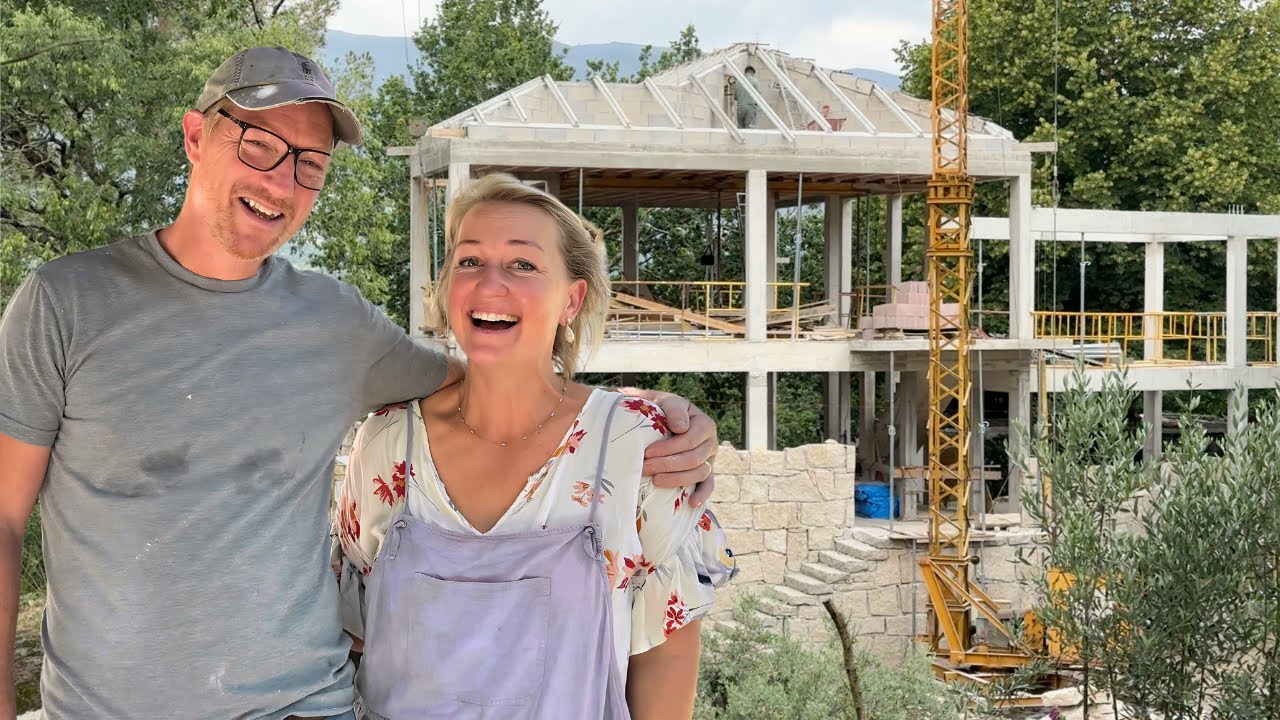 YouTube post by @TheNewbys for Foreo. Caption reads: Things are Heating Up on the Build Site.