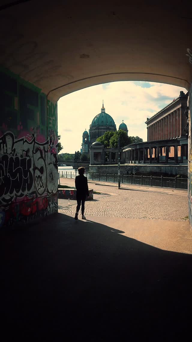 Instagram post by @zerletti for Nikon DACH. Caption reads: Berlin living postcards with the original sound of....