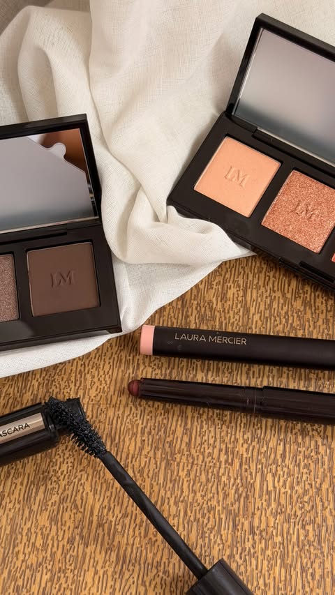 Instagram post by @keely_busby for Laura Mercier. Caption reads: AD I am no makeup artist, but the @lauramercier....