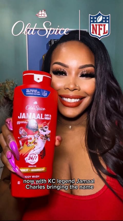 Instagram post by @djdiamonddiva for Old Spice. Caption reads: #OldSpicePartner Game day in our house means [...].
