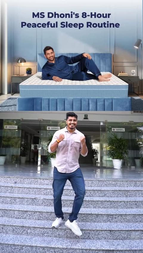 Instagram post by @kanpur.wale for The Sleep Company. Caption reads: [...] He’s now the brand ambassador of The Sleep....