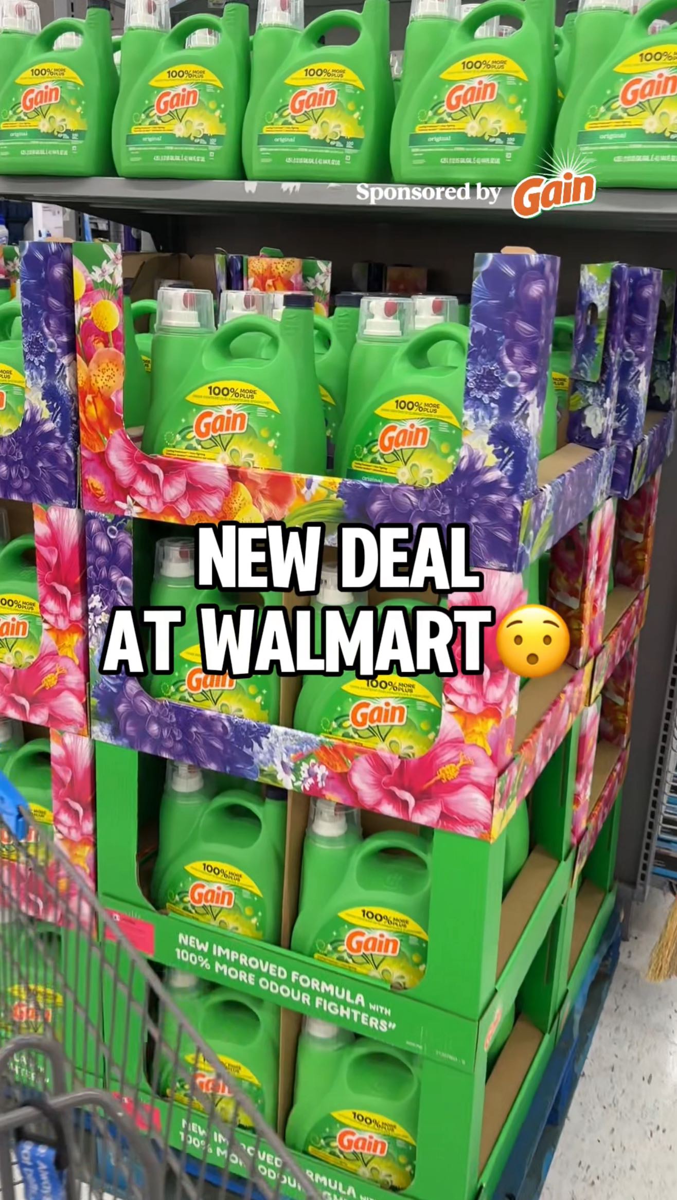 Instagram post by @couponcutiecanada for I Love Gain. Caption reads: #ad  @ilovegain New deal @walmartcanada!🏃‍♀️ The....