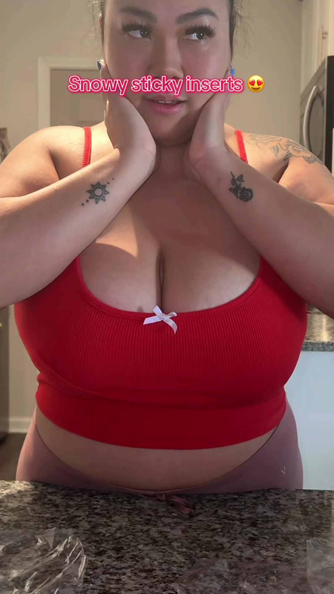 TikTok post by @amyceeee for Snowy Care. Caption reads: @Snowy Care Snowy Sticky Bra Inserts 😍😍😍 For....