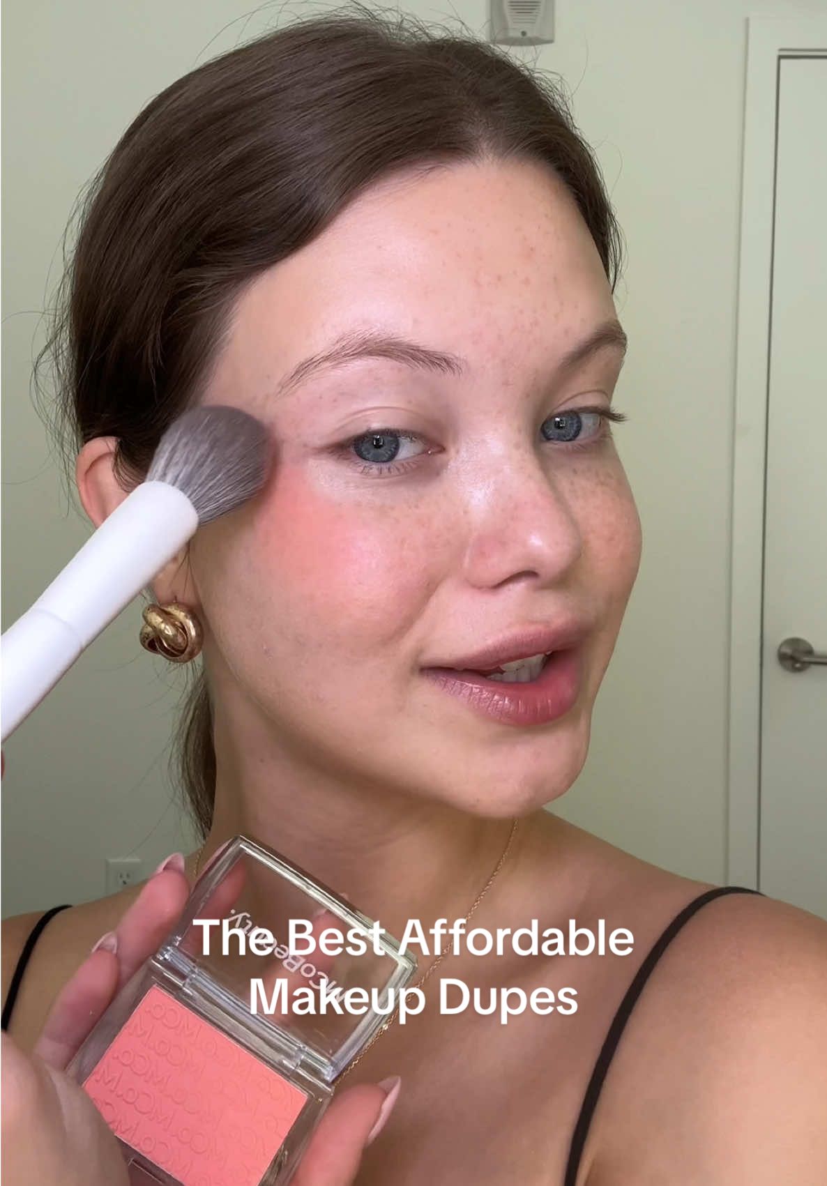 TikTok post by @marina.filips for MCoBeauty. Caption reads: the best affordable makeup products on the market....
