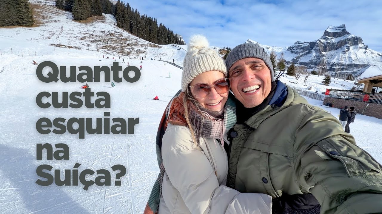 YouTube post by @casalsemcep for Prozis. Caption reads: How much does a ski lesson cost in Switzerland?....