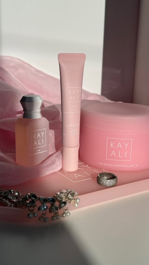 Instagram post by @razs.beautycorner for KAYALI FRAGRANCES. Caption reads: A little serving of something sweet, silky &....
