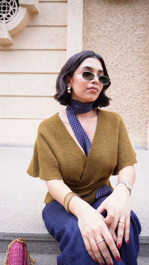 Instagram post by @malvika_aher for lenskart. Caption reads: [...] be the talk of any show, @lenskart has got....