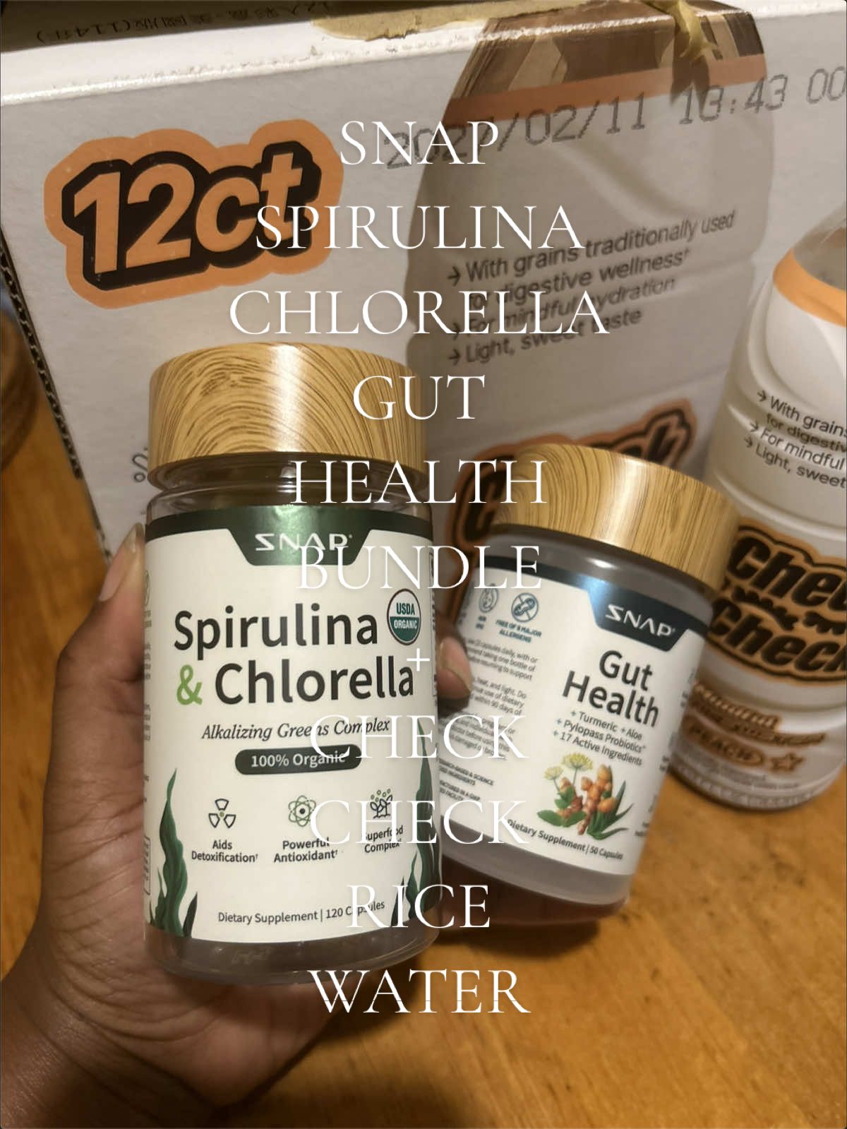 TikTok post by @neosha_ariel_ for Snap Supplements. Caption reads: [...] together thank me later 👌🏾 @Snap....